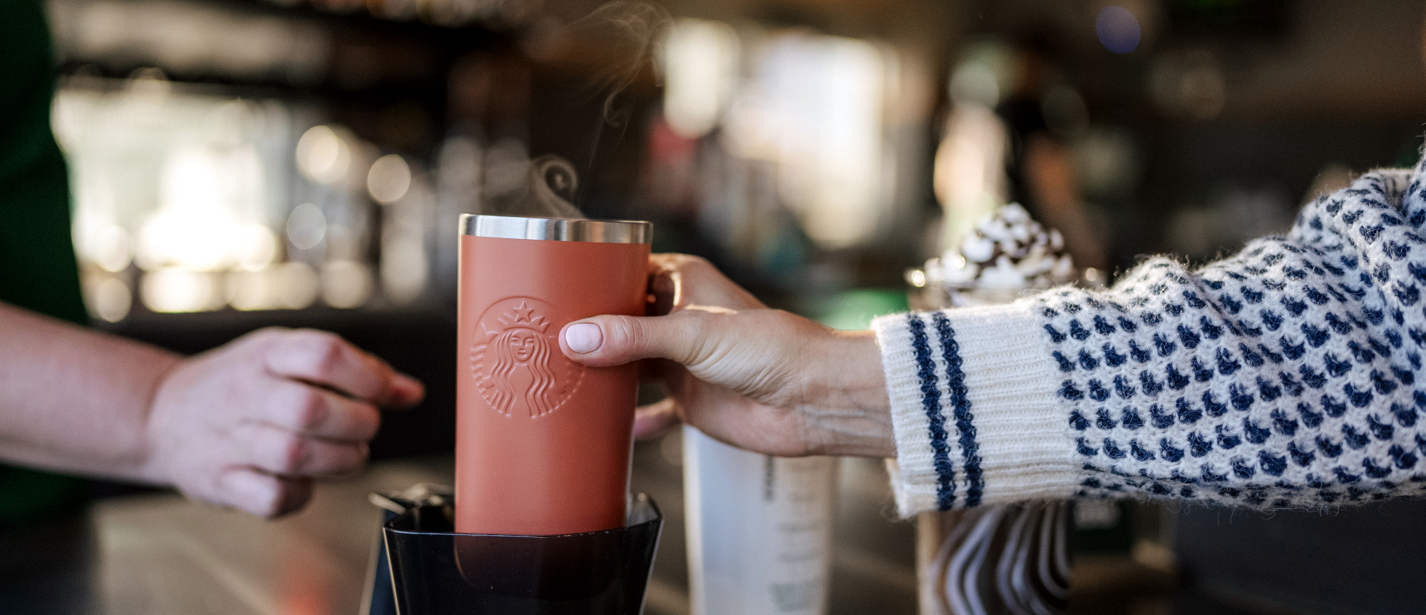Starbucks Becomes First National Coffee Retailer to Accept Reusable, Personal Cups at Every Visit